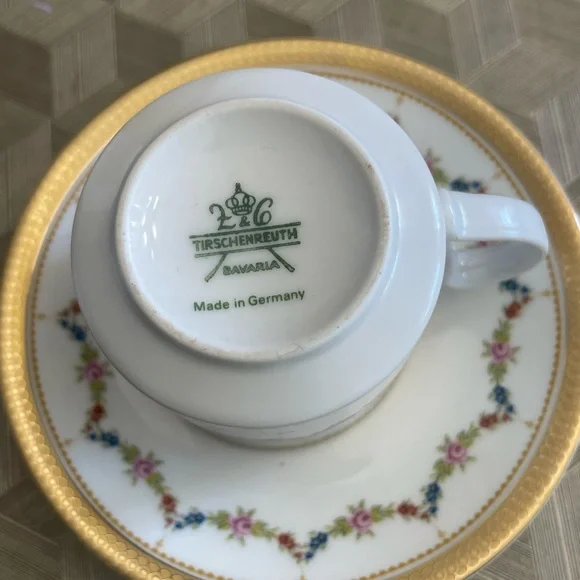 Tirshenreuth Bavaria Made in Germany Coffee set of 4 - Picture 12 of 16